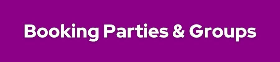 Booking birthday parties or groups FAQ