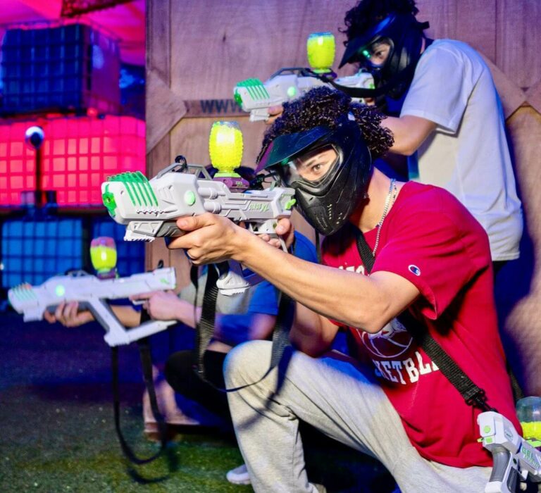 Action Jacks gel blaster paintball players