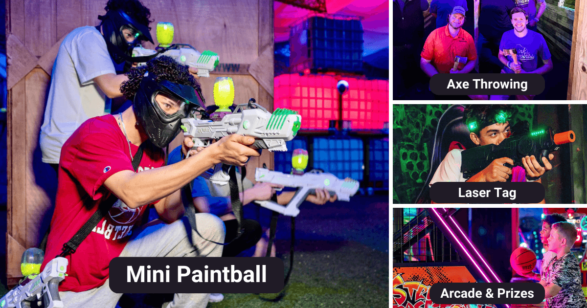Eat, Drink, Play, Parties - Arcades, Axe Throwing, Gel Blaster ...