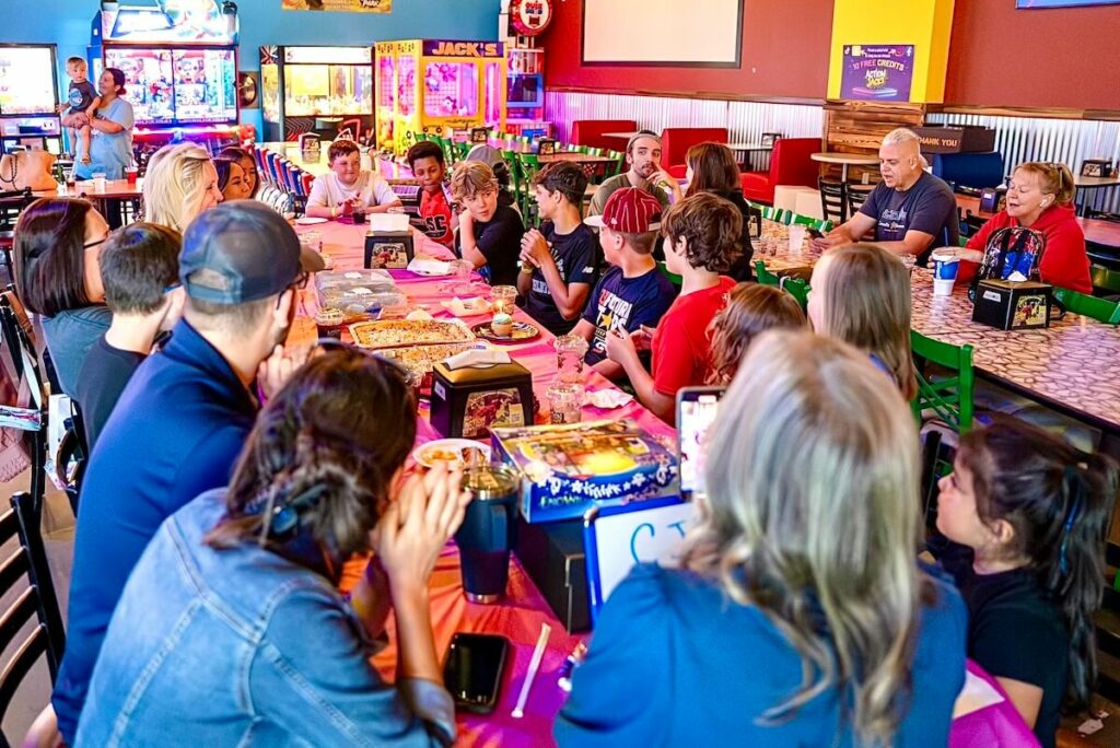 Kids birthday party at family fun center Action Jacks in Arkansas