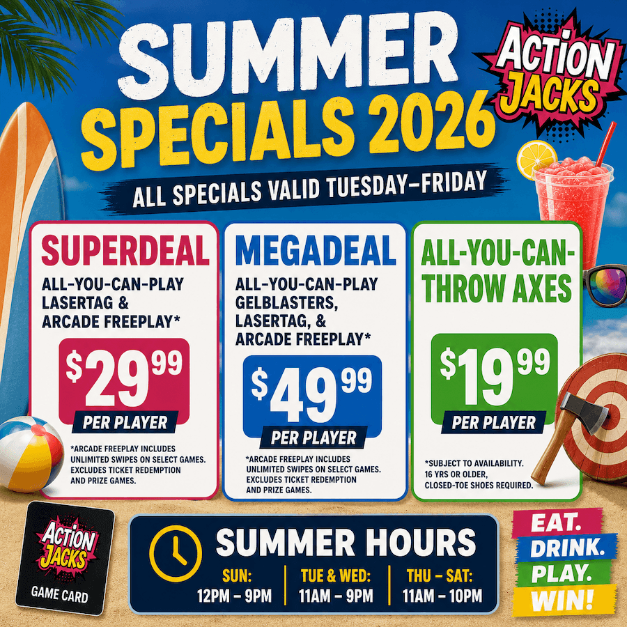 Summer Specials 2026 Action Jacks Conway